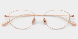 Everett Geometric Gold Glasses5