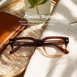 Benjamin Rectangle Two-tone Glasses0