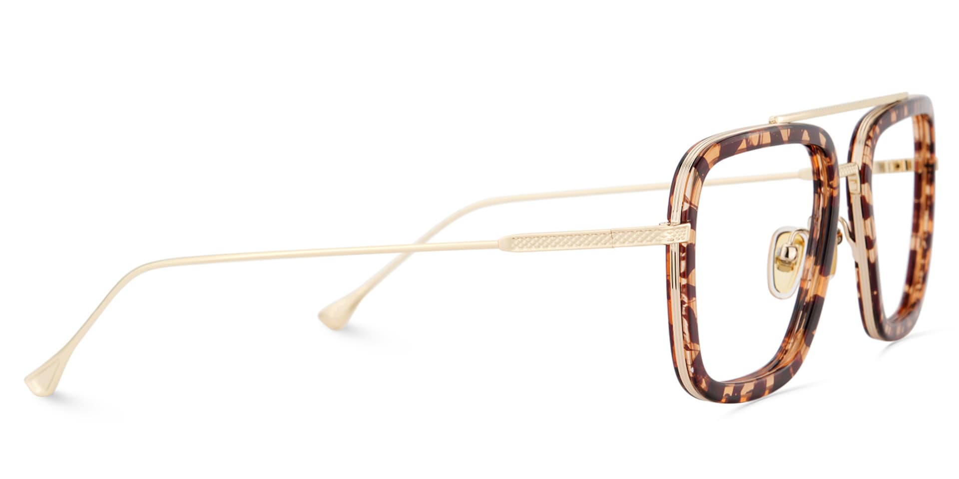 Gifford Rectangle Tortoise Frame Glasses | Zeelool4