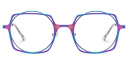 Modebe Square Iridescent Glasses0