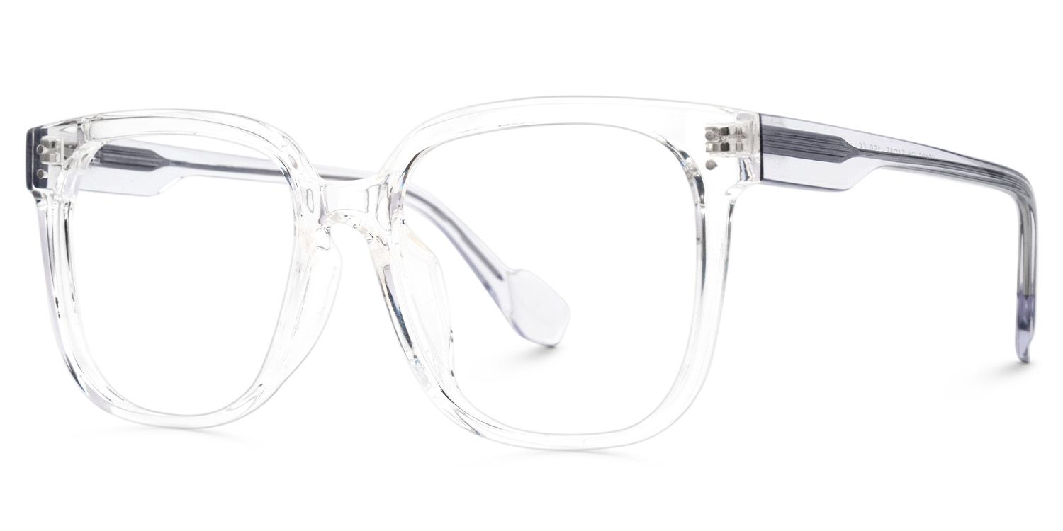Mikel TR90 Square Clear Frame Glasses | Zeelool1