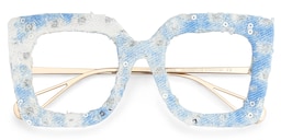 Latanya Square Cobalt Blue Glasses2