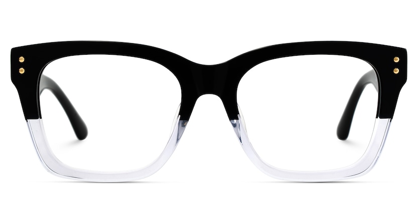 Gaydeh Rectangle Black Crystal Glasses