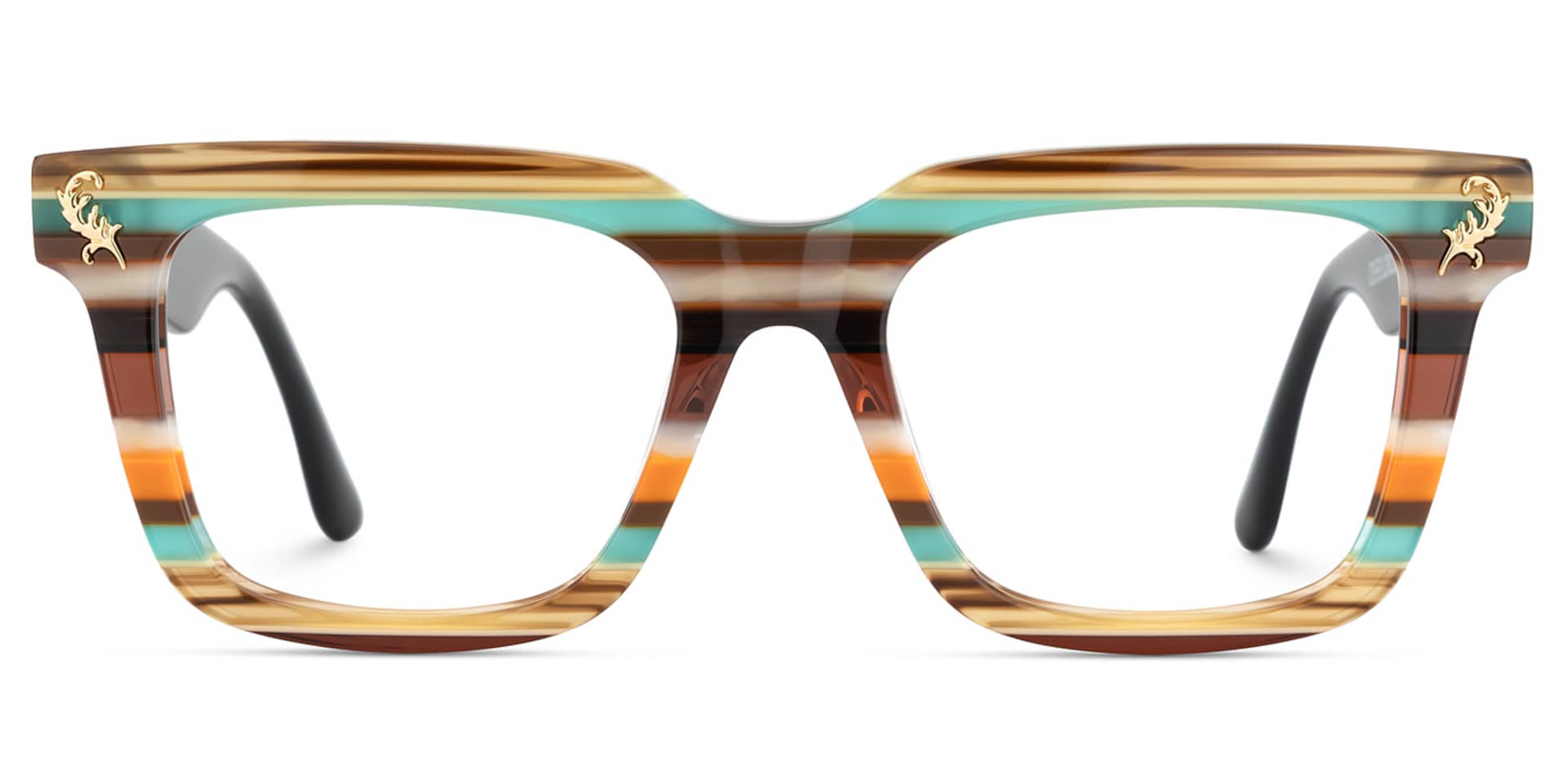 Lauffer Acetate Multicolor Frame Glasses with Square Shape | Zeelool1