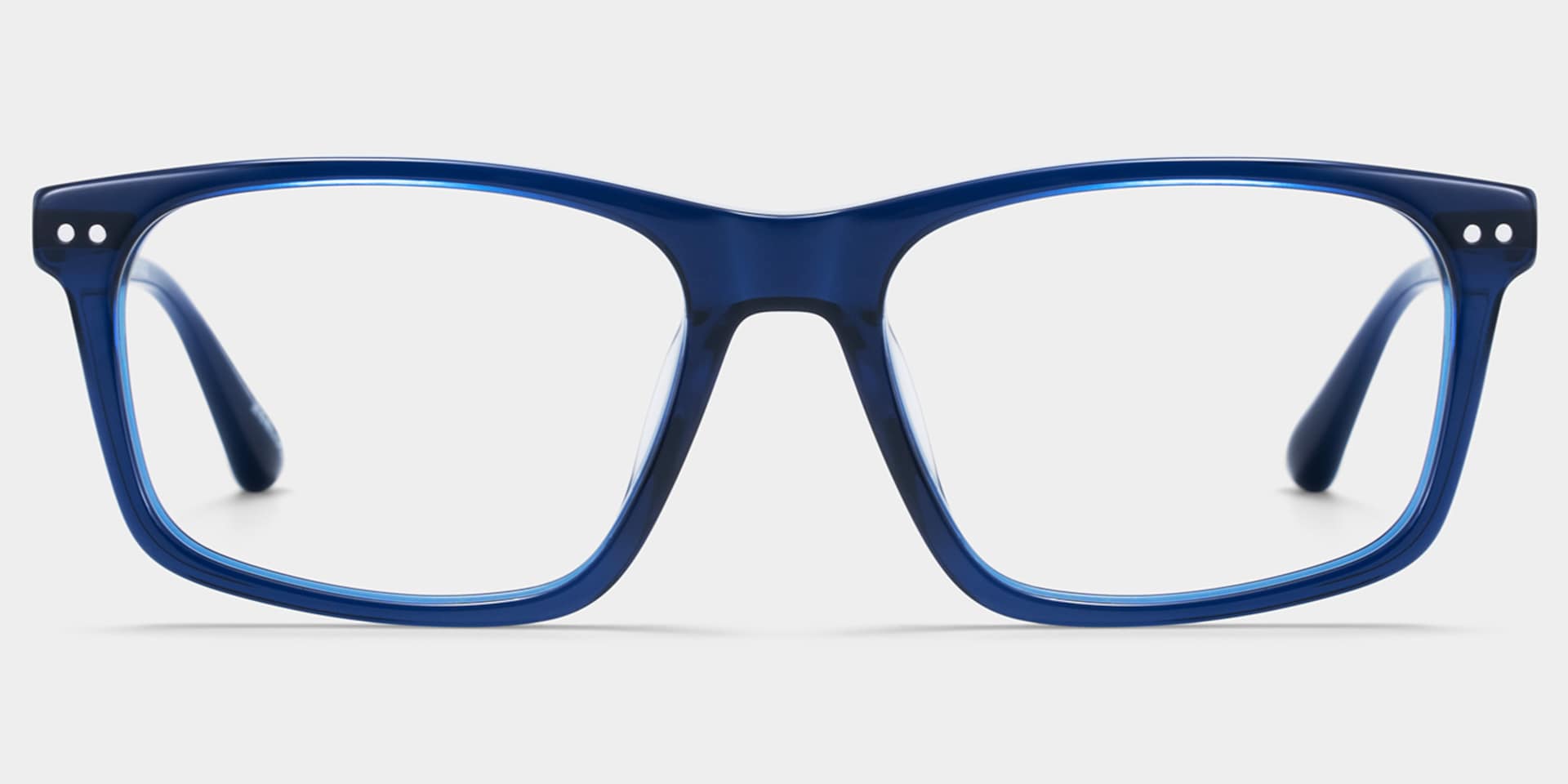 Cozy Blue Frame Glasses with Rectangle Frame Online | ZEELOOL4