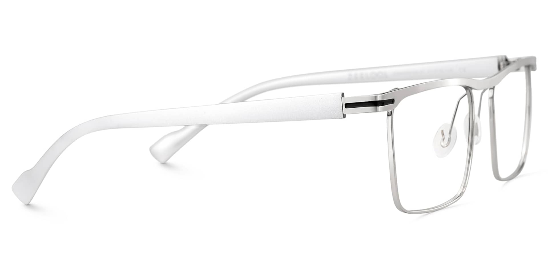 Vintage Metal Glasses With Browline Shape4