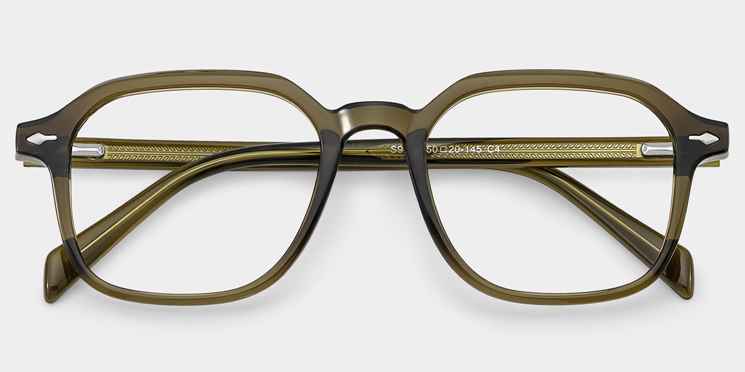 Josh Green Frame Glasses with Rectangle Frame Online | ZEELOOL2