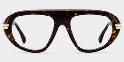 Aveline Tortoise Aviator Glasses0