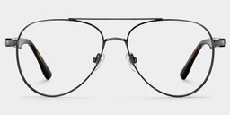 Aspen Black Aviator Glasses1