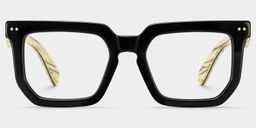 Shontay Black Square Glasses1