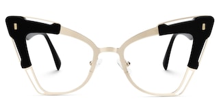 Talbert Cateye Black Glasses0