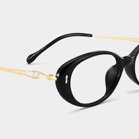 Blaire Oval Black Glasses4