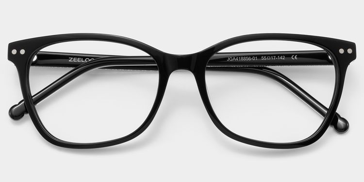 Marigold Rectangle Black Glasses