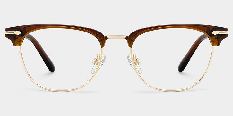 Capri Brown Browline Glasses