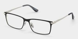 Alexander Rectangle Black Glasses3