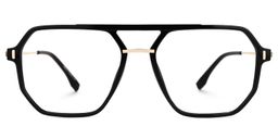 Lizbeth Aviator Black Glasses0