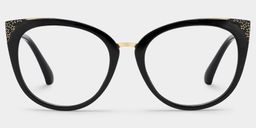 Dalton Cat Eye Black Glasses0