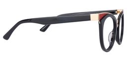 Jeanice Cateye Black Glasses2