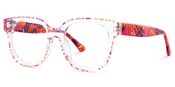 Jett Square Red Crystal Glasses3