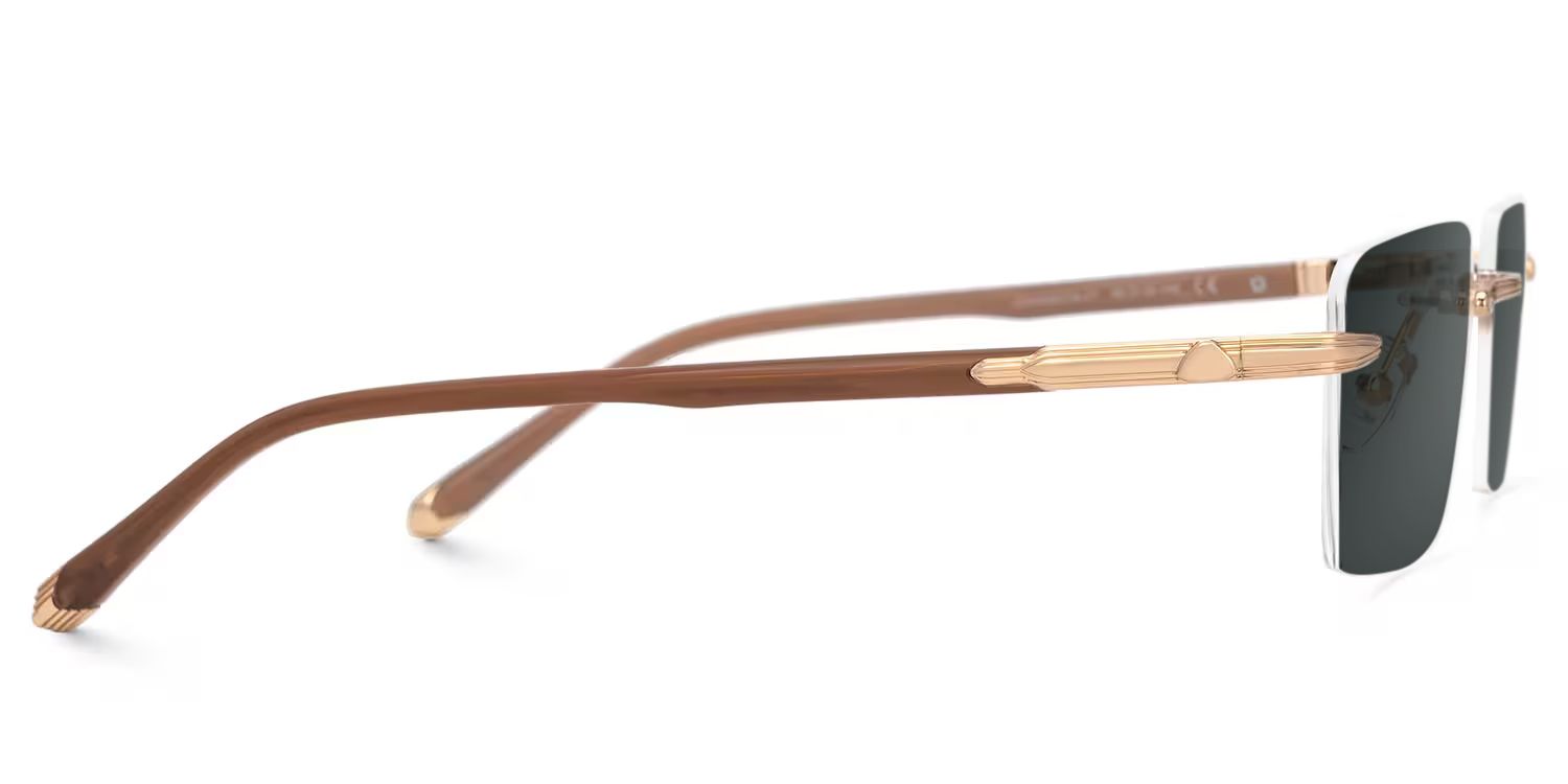 Savitrie Rectangle Brown Frame Sunglasses Online Sale | ZEELOOL2