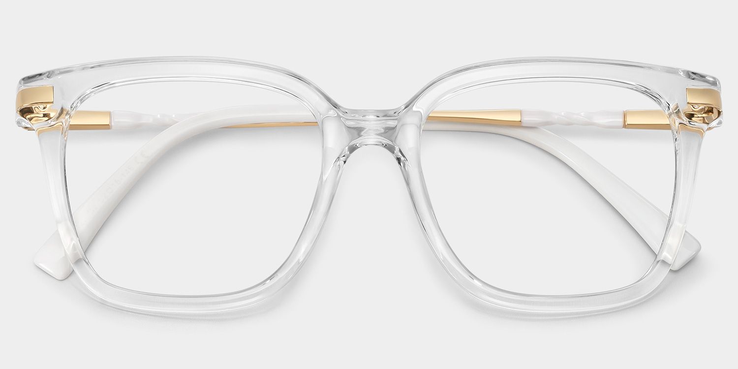 Jacqui Square Clear Eyeglasses and Glasses Frames1