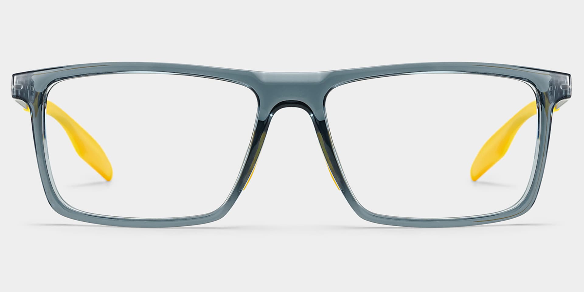 Active Blue Yellow Frame Glasses with Rectangle Frame Online | ZEELOOL1