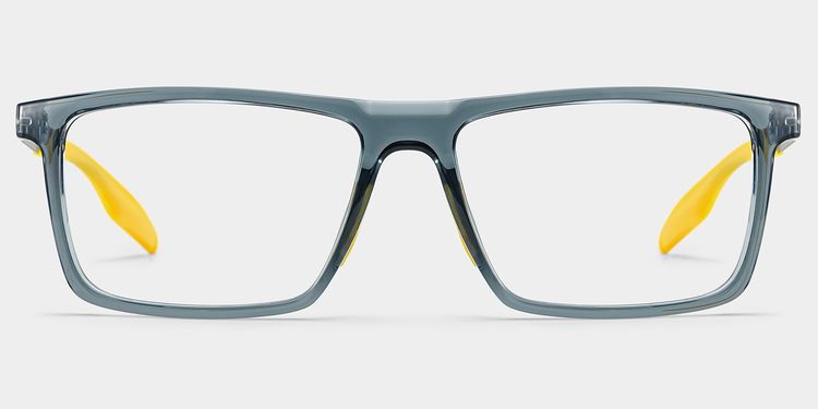Active Rectangle Blue Yellow Glasses