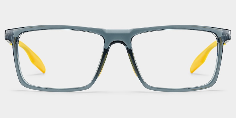 Active Rectangle Blue Yellow Glasses