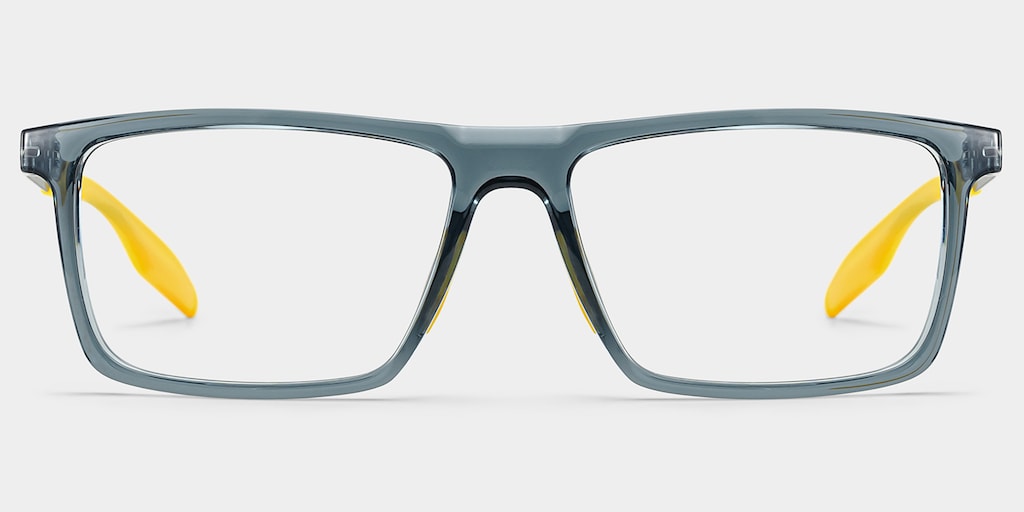 Active Rectangle Blue Yellow Glasses