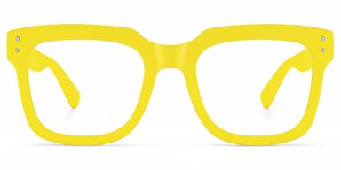 Liizbeett Square Yellow Glasses