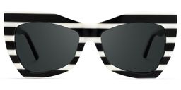 Bernita Geometric Black-White Glasses0