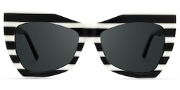 Bernita Geometric Black-White Glasses0