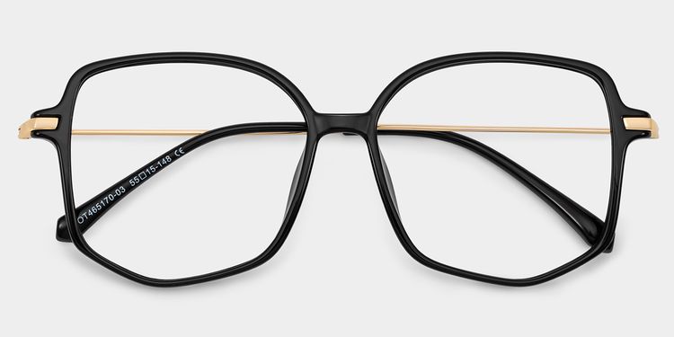Payton Geometric Black Glasses