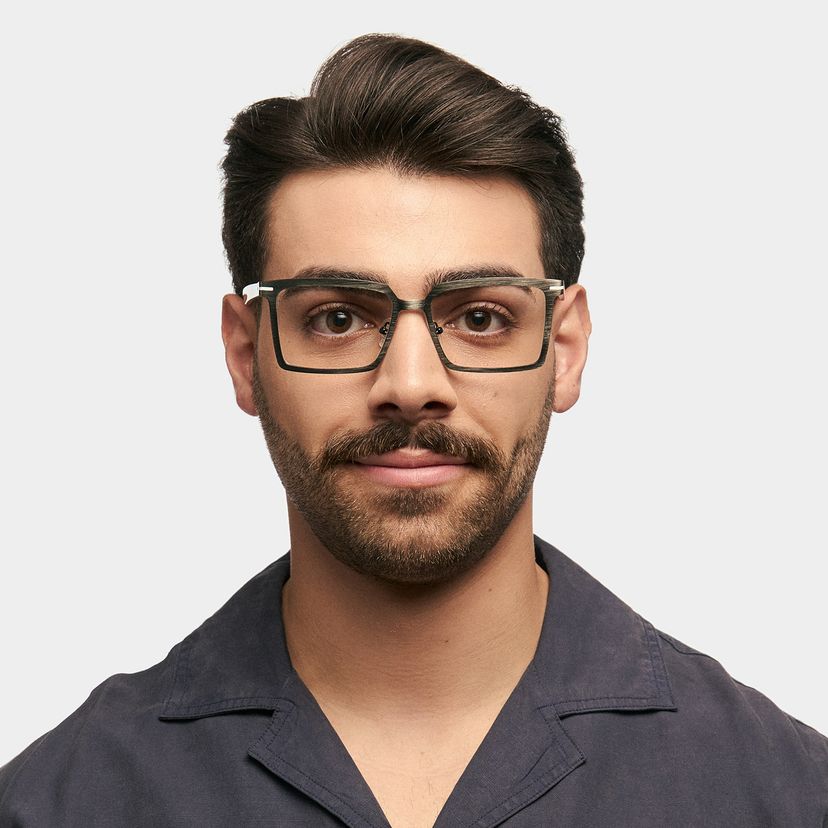Sharma Black Rectangle Glasses