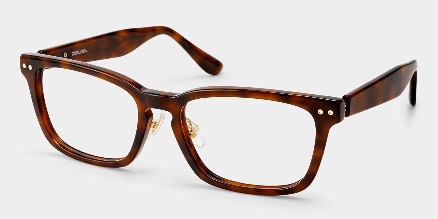 Tortoise Buzz Rectangle Frame Glasses | ZEELOOL3