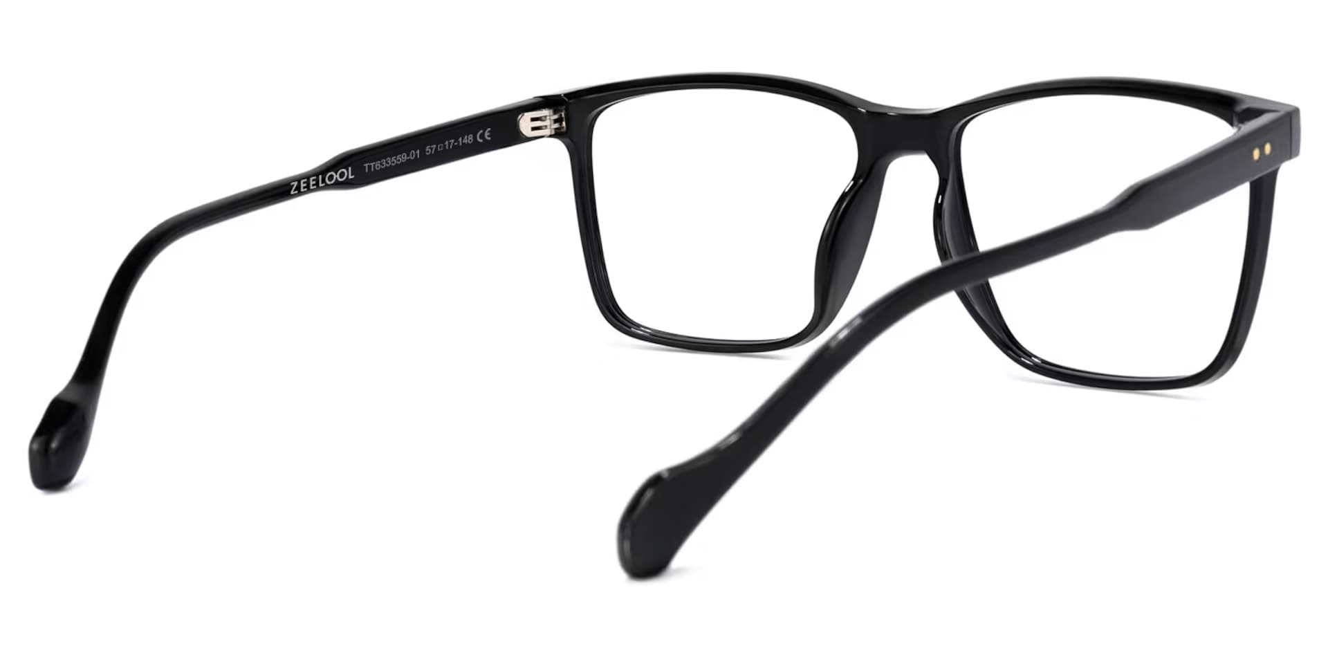 Burgos Square Black Glasses | Zeelool Glasses3