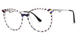 Chanty Round Black-Clear Glasses1