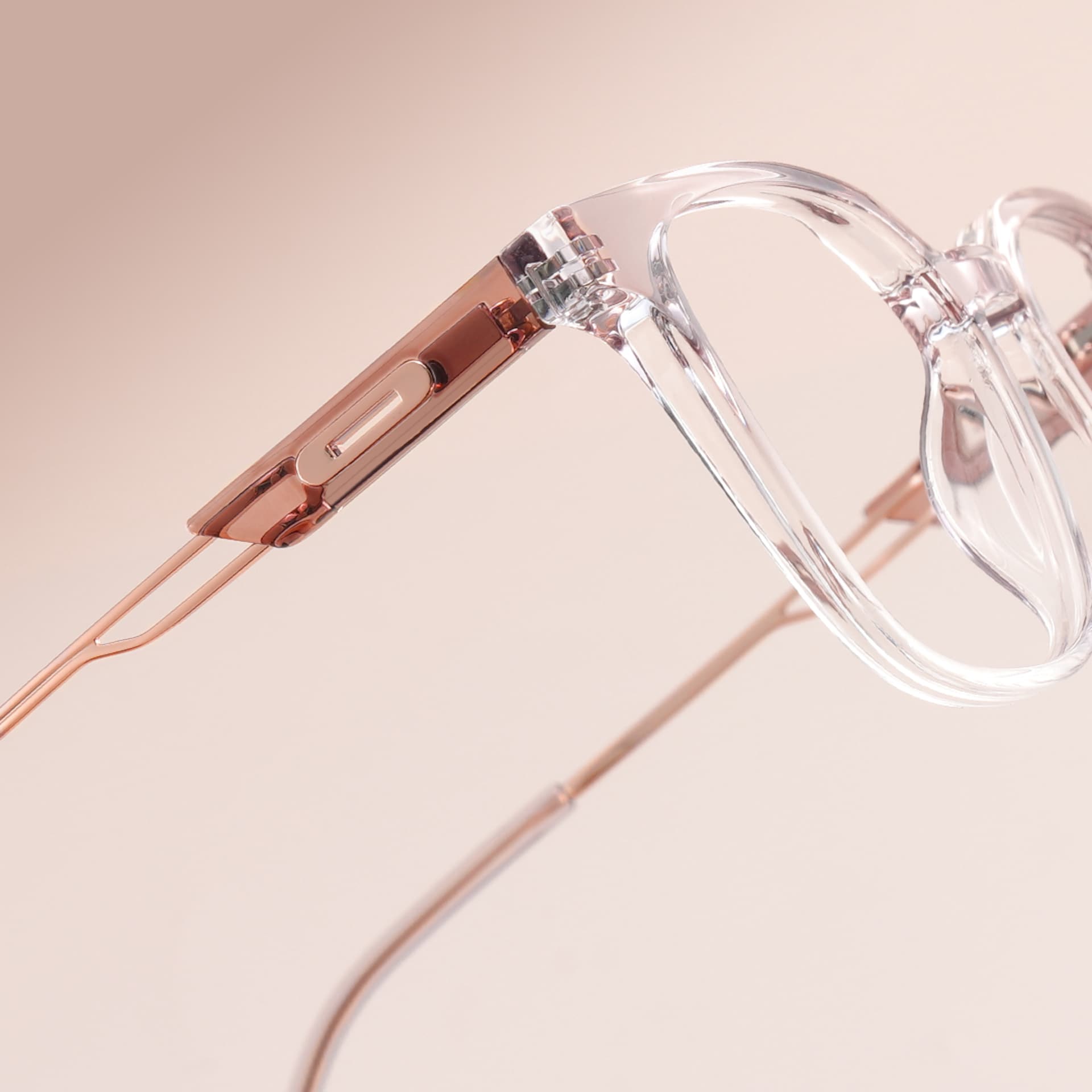 Chloe Pink Square Prescription Glasses | Zeelool7