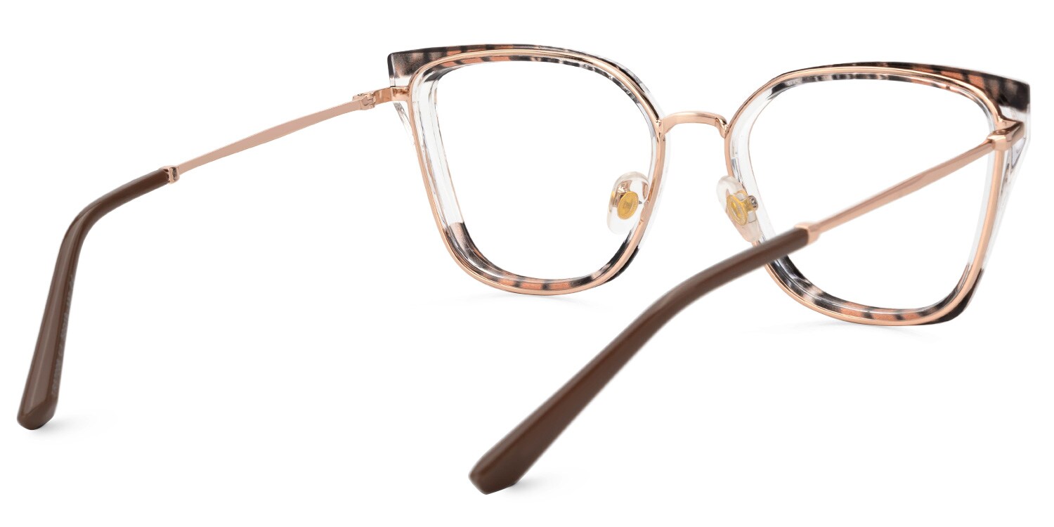 Martins TR90 Rectangle Brown Frame Glasses | Zeelool3