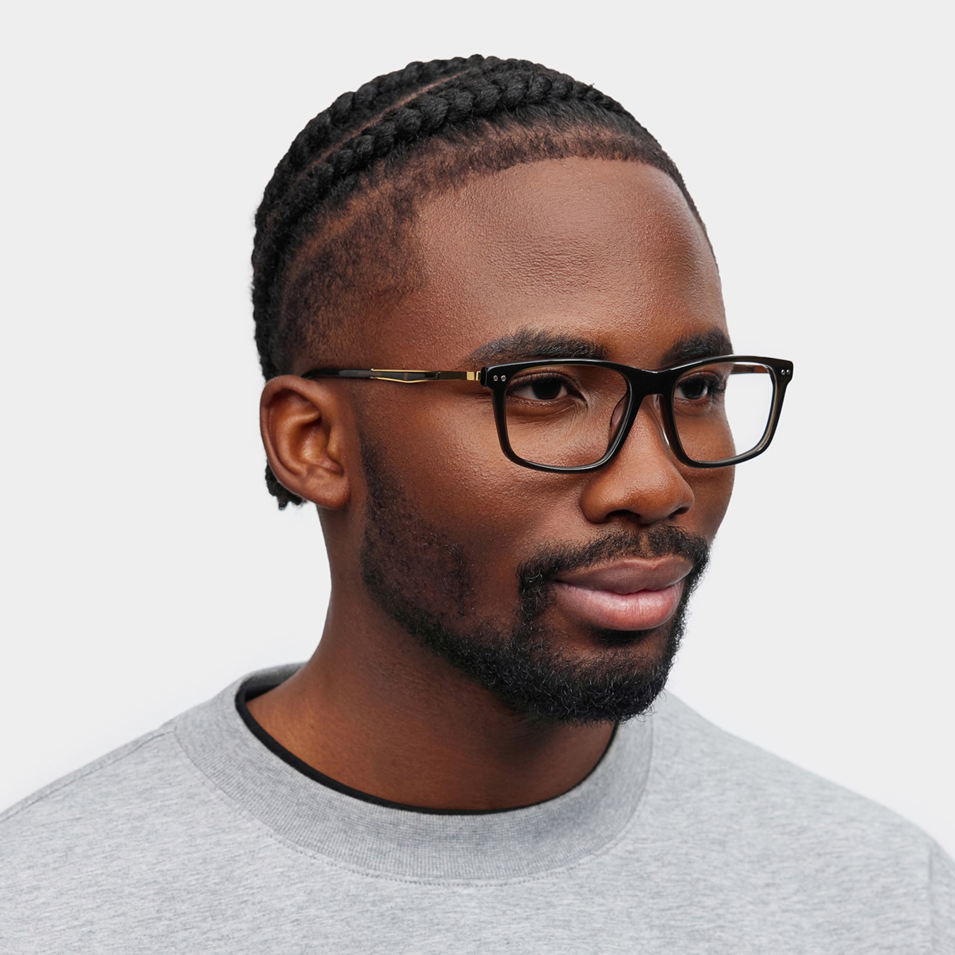 Cozy Dark Gray Frame Glasses with Rectangle Frame Online | ZEELOOL1
