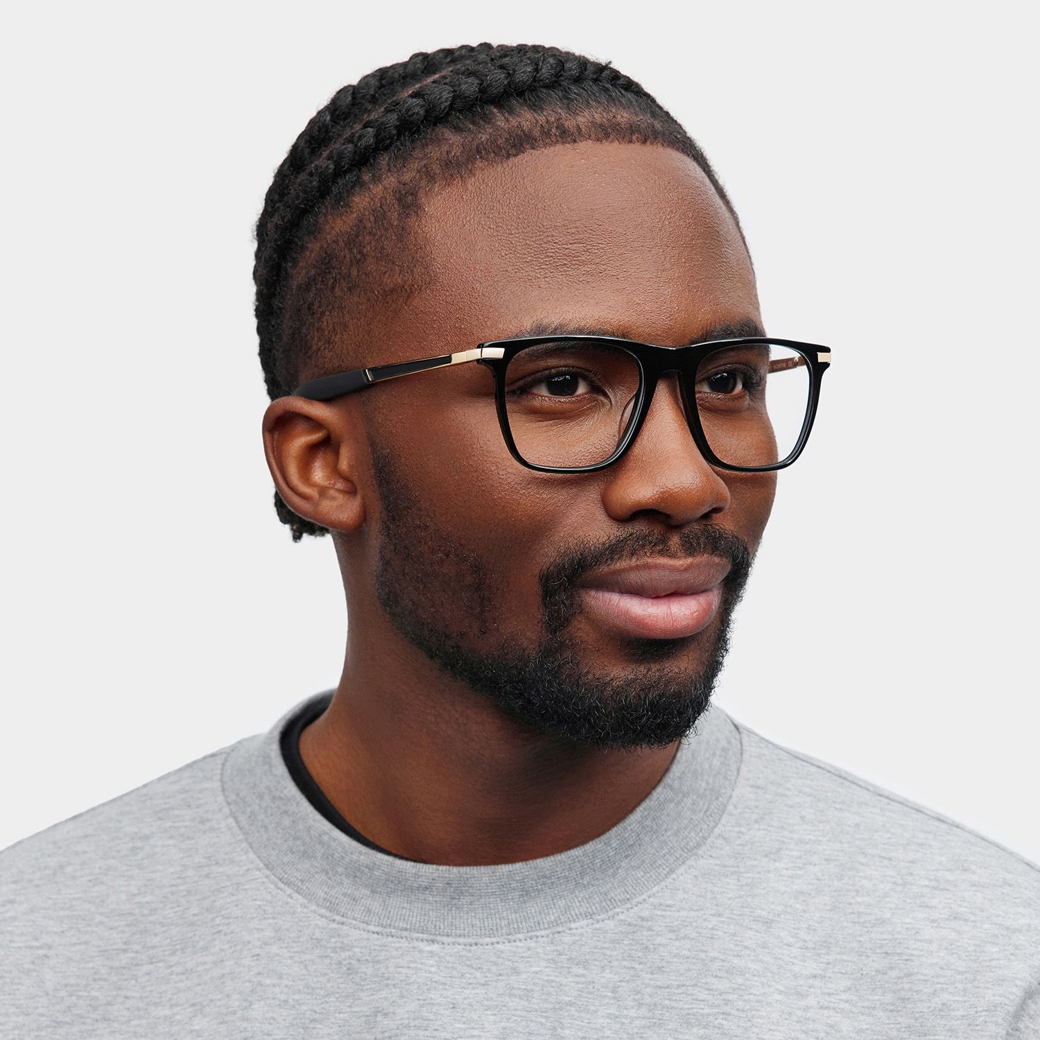 Stable Black Frame Glasses with Rectangle Frame Online | ZEELOOL1