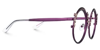 Nelida Round Purple Glasses2