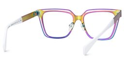 Diorney Rectangle Iridescent Glasses5