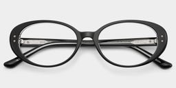 Lennon Black Oval Glasses2