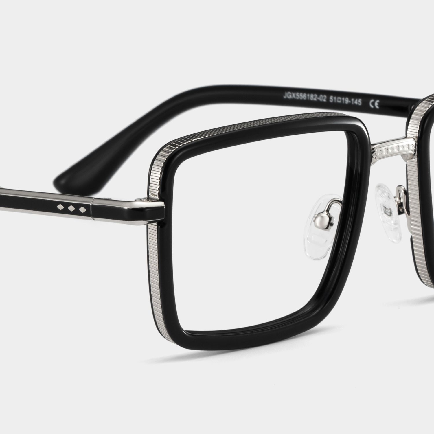 Hunter square black glasses for men Online | ZEELOOL5