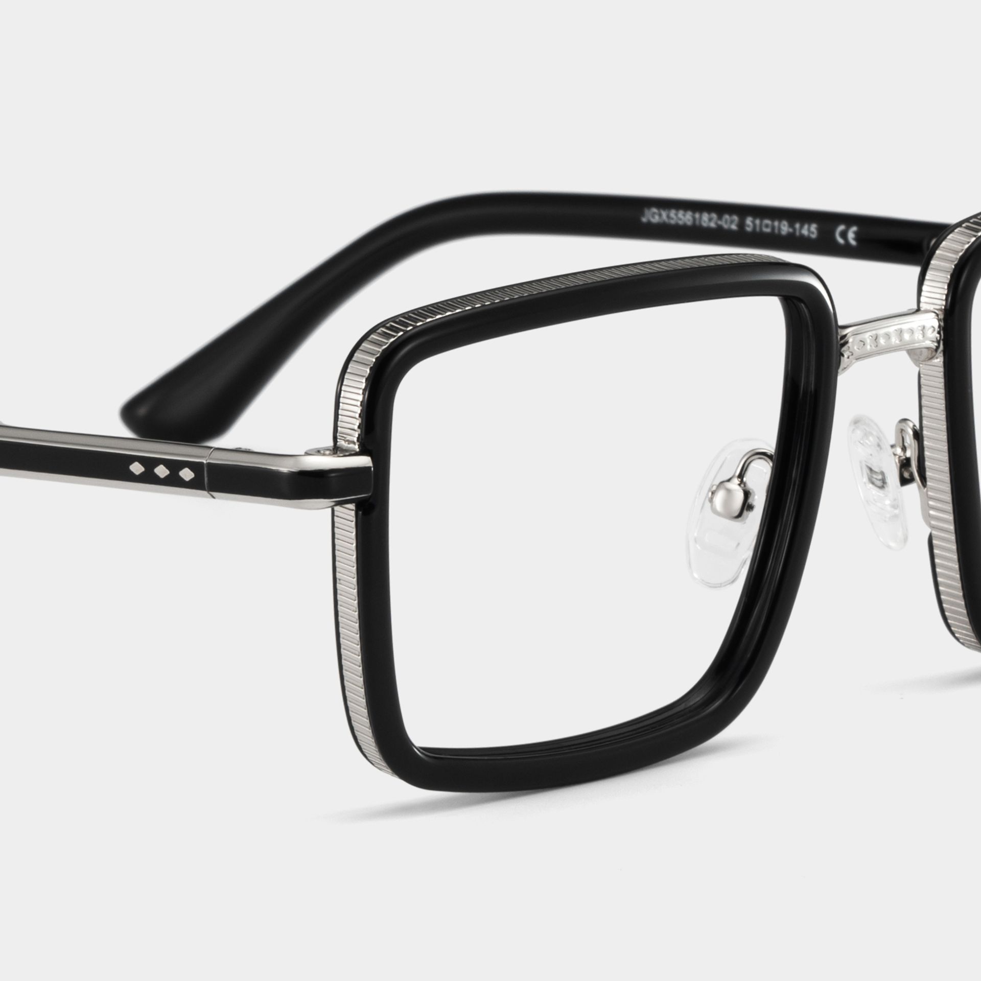 Hunter square black glasses for men Online | ZEELOOL5