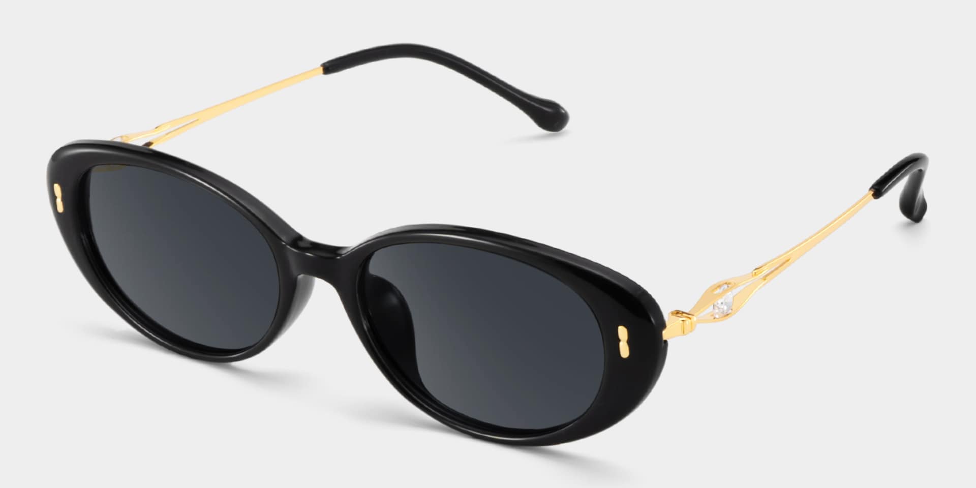 Blaire Black Frame Glasses with Oval Frame Online | ZEELOOL2