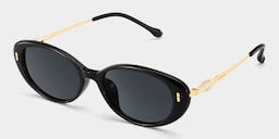 Blaire Oval Black Glasses2