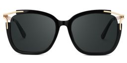 Sidibe Square Black Glasses0