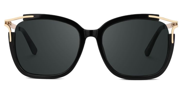 Sidibe Square Black Glasses